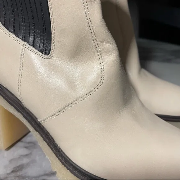 Free People James Chelsea Boot White Leather 39/9