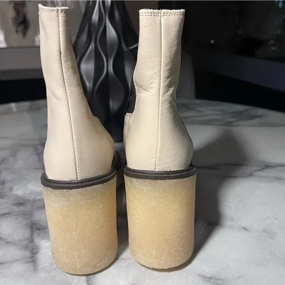 Free People James Chelsea Boot White Leather 39/9