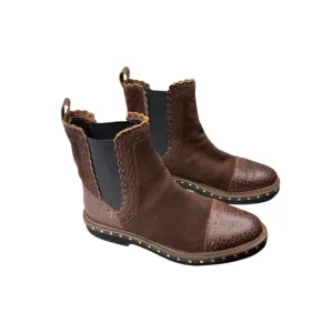 Free People Womens Atlas Brown Chelsea Boots Shoes