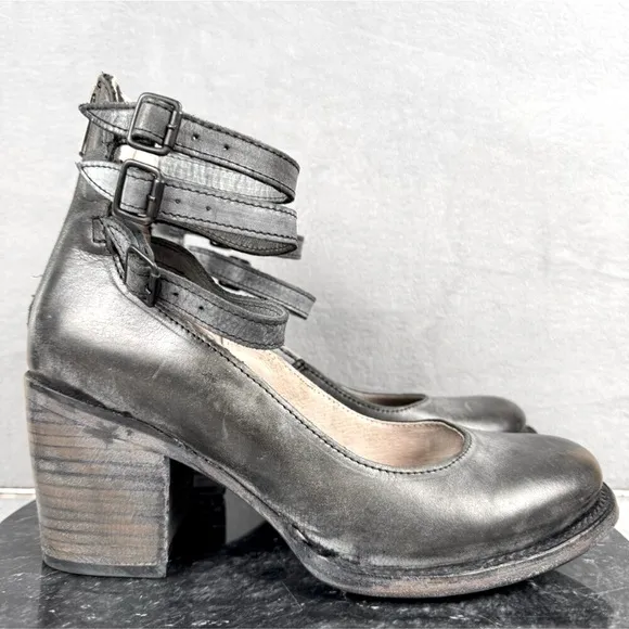 Freebird Randy leather 3 buckle Ankle Strap shoe