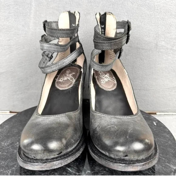 Freebird Randy leather 3 buckle Ankle Strap shoe
