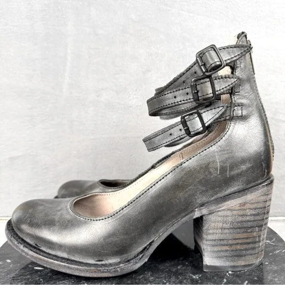 Freebird Randy leather 3 buckle Ankle Strap shoe