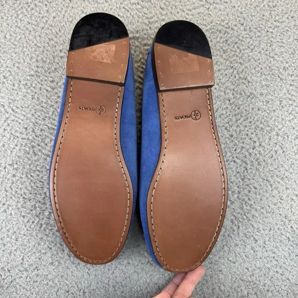 Froats Baltimore Blue Dress Shoes Boat Shoe 2 Eye Men's‎ Size 15