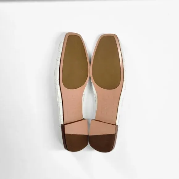 FRYE claire woven leather ballerina flats shoes Sz 8.5 NEW
