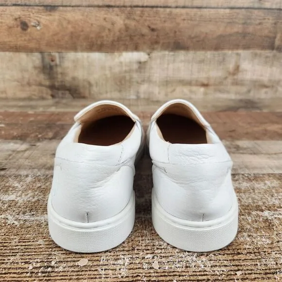 Frye Ivy Slip-On Sneaker Women's Sz 9 M White Soft Leather Cushion Classic Shoes