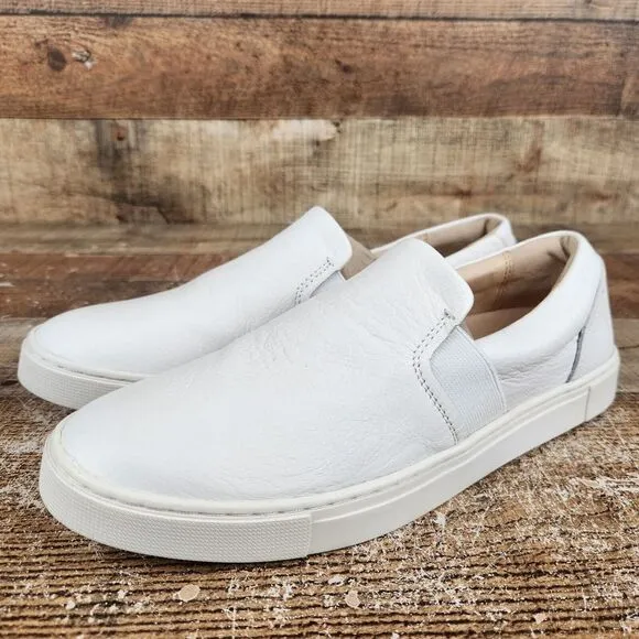 Frye Ivy Slip-On Sneaker Women's Sz 9 M White Soft Leather Cushion Classic Shoes