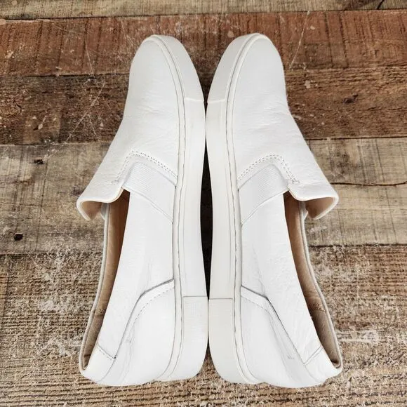 Frye Ivy Slip-On Sneaker Women's Sz 9 M White Soft Leather Cushion Classic Shoes