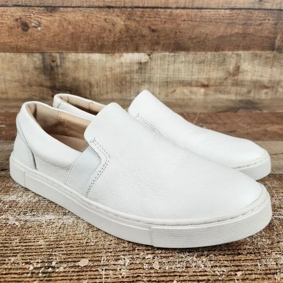 Frye Ivy Slip-On Sneaker Women's Sz 9 M White Soft Leather Cushion Classic Shoes