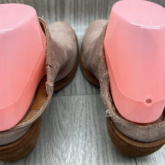 Frye Rosalia Suede Light Pink Mules