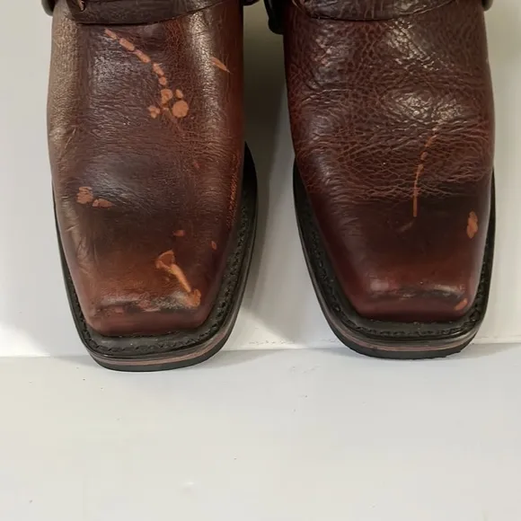 FRYE shoes belted harness mule