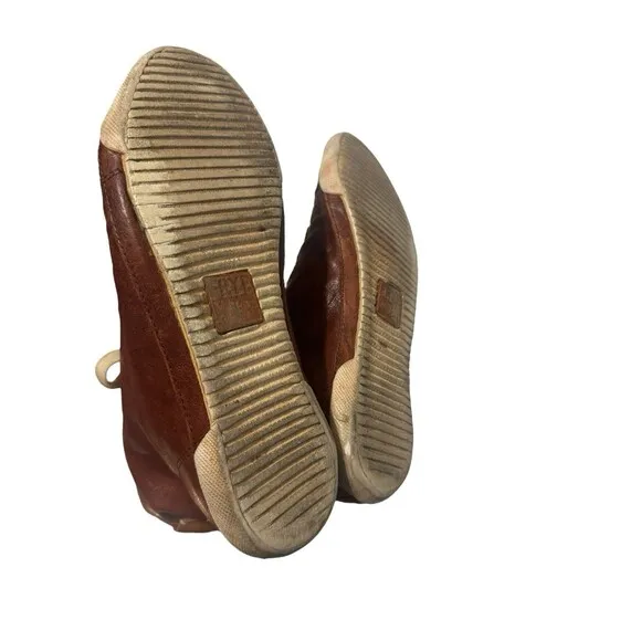 Frye Shoes Womens 8 M Kira High Top Sneakers Brown Butter Soft Leather  Lace Up