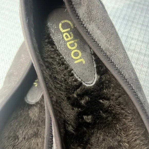 Gabor Ballerina Flats, size 8-8.5 , fur inside the soles,walking elegant shoes