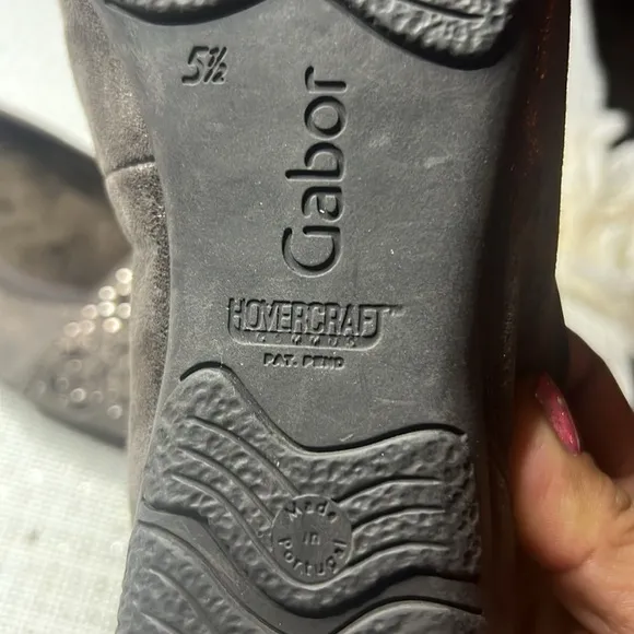 Gabor Ballerina Flats, size 8-8.5 , fur inside the soles,walking elegant shoes