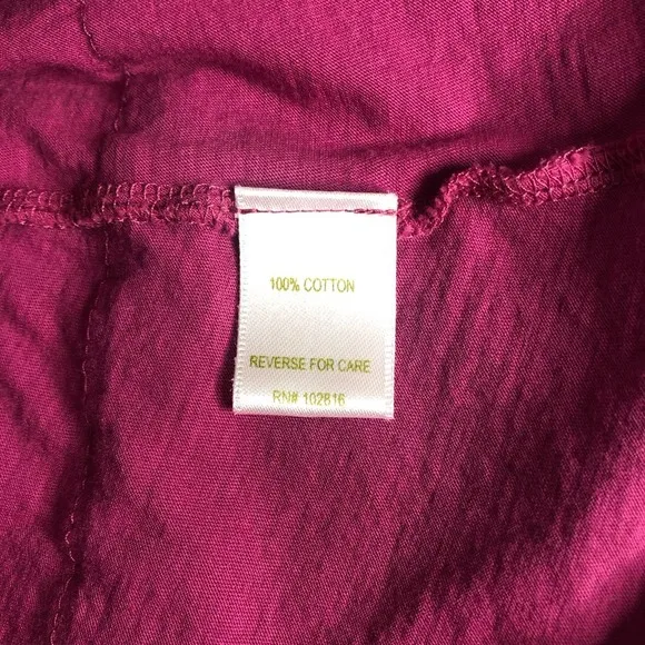 GARNET Hill magenta pink sleeveless ruffle skirt cotton dress, Medium