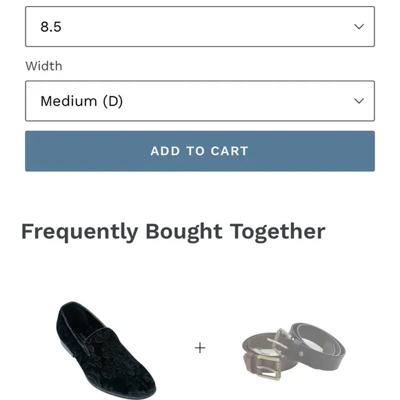 Gently Used Black Velvet Men's Loafers