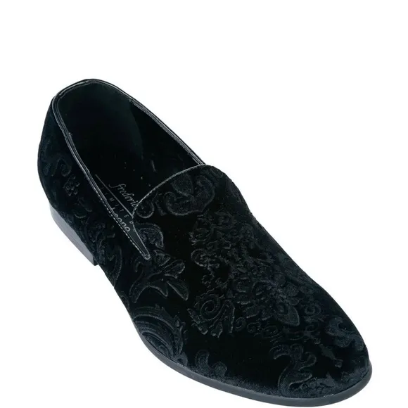 Gently Used Black Velvet Men's Loafers