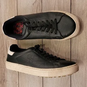 G/Fore GFORE Disruptor Onyx Black Leather Men's Sz‎ 10 Golf Shoes Sneakers