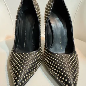 GIUSEPPE ZANOTTI Black Studded Women's Shoes