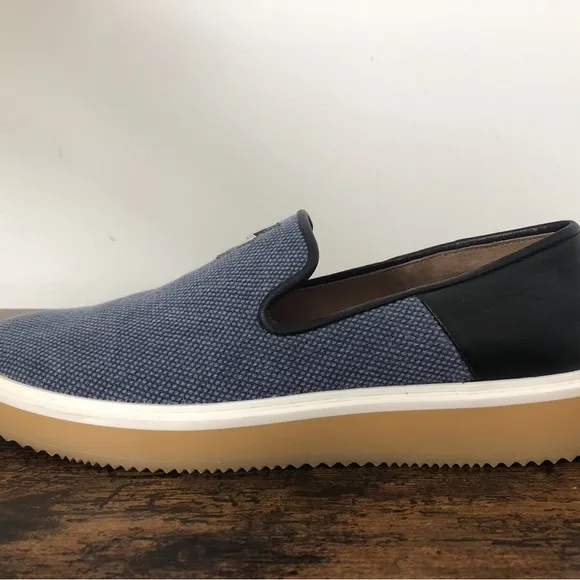 Giuseppe Zanotti Mens Blue Slip On Cavas Shoes Size: EUR 42 US 9