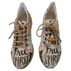 Goby New Free Spirit Lace Up Shoe Size 37 U.S 6.5 Canvas