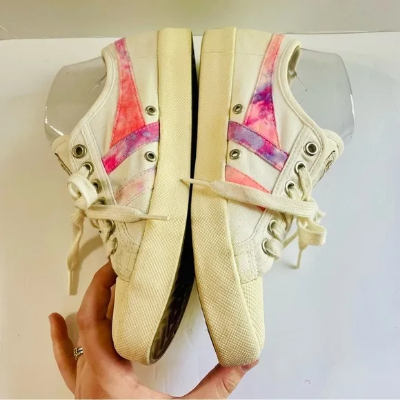 Gola x Madewell White and Pink Sneakers Size 7