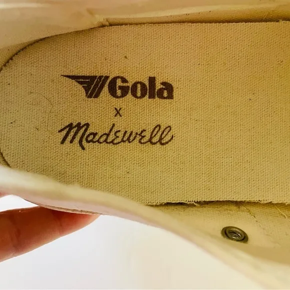 Gola x Madewell White and Pink Sneakers Size 7