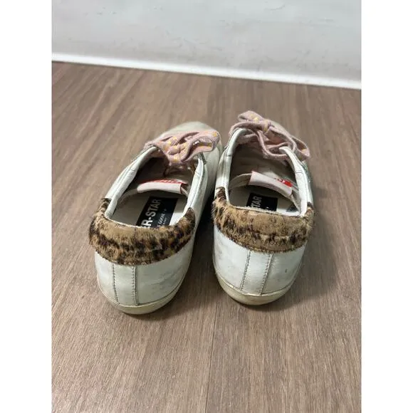 Golden Goose Mixed Media Leather Tennis Shoes Sz 35 (4.5)