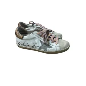 Golden Goose Mixed Media Leather Tennis Shoes Sz 35 (4.5)