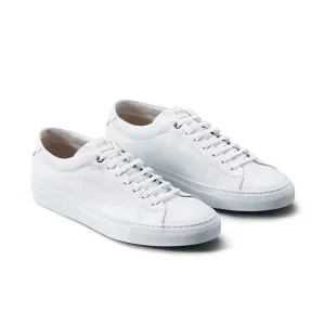 Good Man Brand • Edge Lo-Top Sneaker Mono white nappa leather lace-up flat