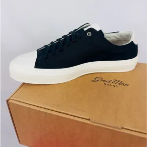 Good Man Brand Legacy Lo Top Black &amp; White Neoprene &amp; Leather Sneakers M…