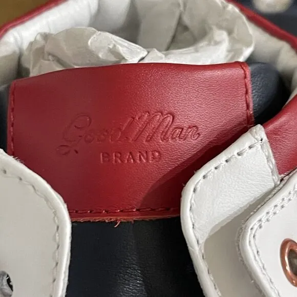 Good Man Brand Sneakers Mens Size 15 Legend London Pro Hi Top White Red Italy