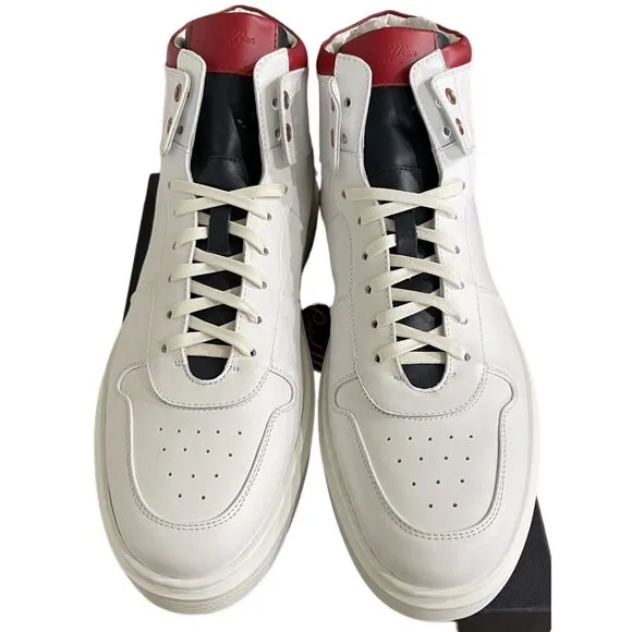 Good Man Brand Sneakers Mens Size 15 Legend London Pro Hi Top White Red Italy