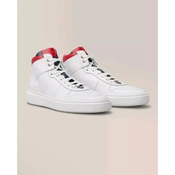 Good Man Brand Sneakers Mens Size 15 Legend London Pro Hi Top White Red Italy