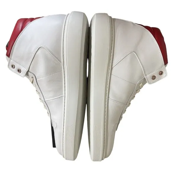 Good Man Brand Sneakers Mens Size 15 Legend London Pro Hi Top White Red Italy