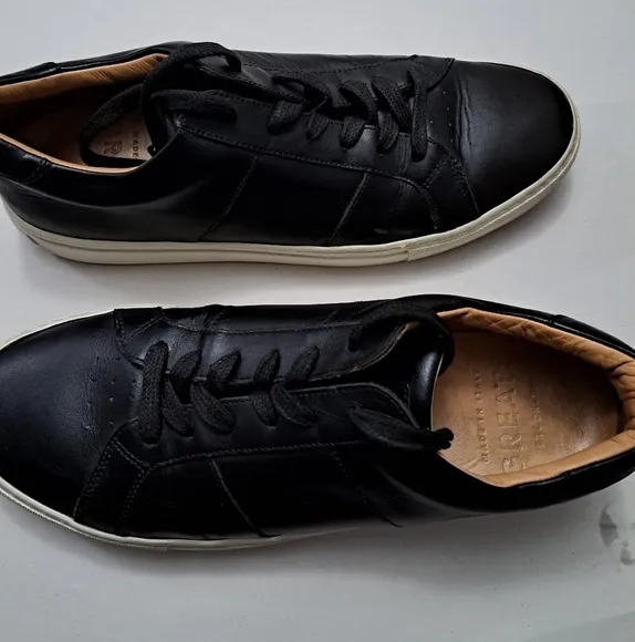Greats The Royale Men's Black Leather Shoes    Size 8