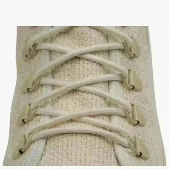 GROUNDED PEOPLE Lee Ivory Canvas Shoes for Men &amp; Women Size 8