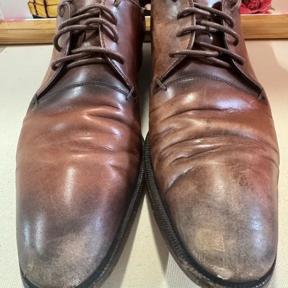 Gucci Brown Leather Oxford Shoes