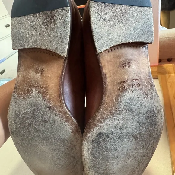 Gucci Brown Leather Oxford Shoes