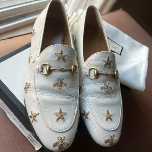 Gucci Loafer with bee and star embroidered