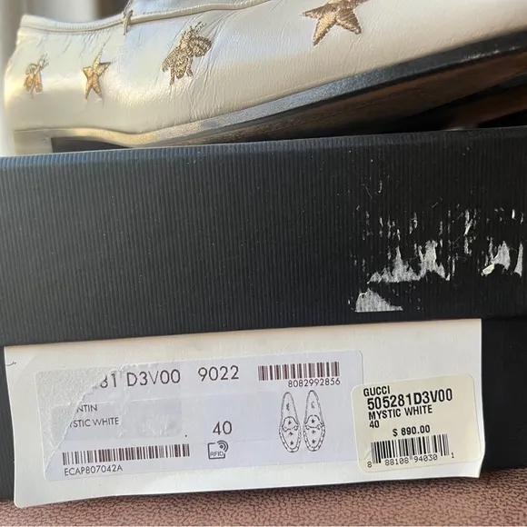 Gucci Loafer with bee and star embroidered
