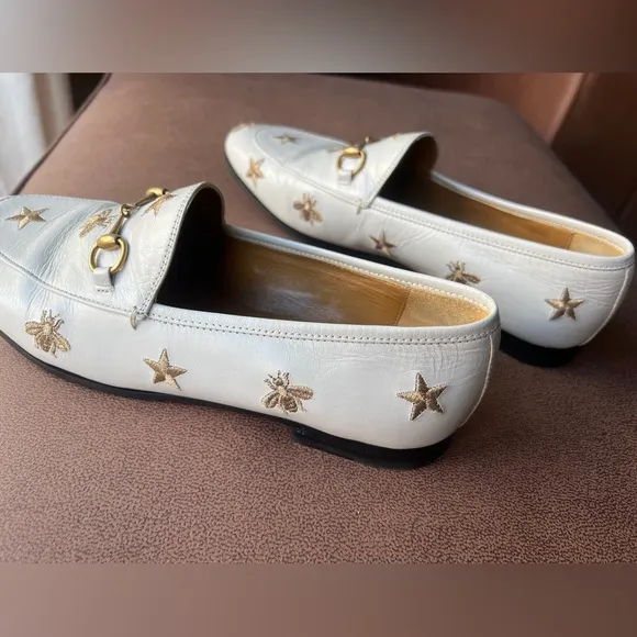 Gucci Loafer with bee and star embroidered