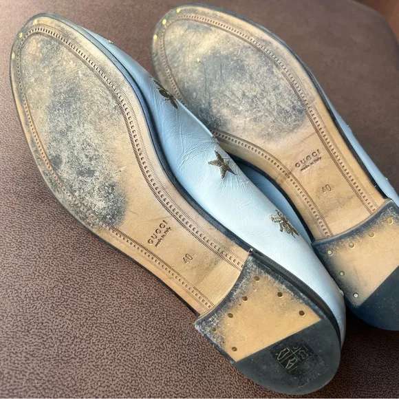 Gucci Loafer with bee and star embroidered