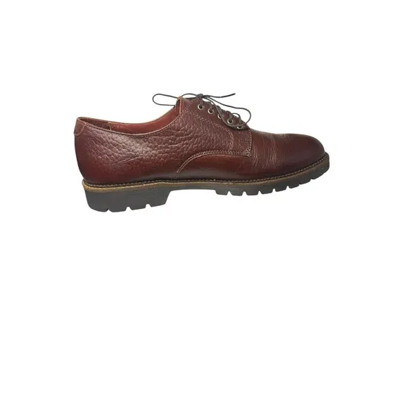 H. S. TRASK Shoes Mens 11 N Oxford Leather Authentic Bison Lace Up U.S.A.