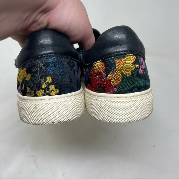 H&amp;M Erdem Multicolor floral embroidery Slip On Flats sz 7