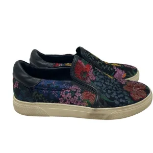 H&amp;M Erdem Multicolor floral embroidery Slip On Flats sz 7