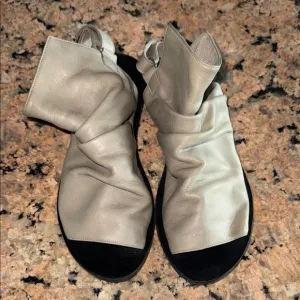 Handmade Shoes WALK gray leather 38
