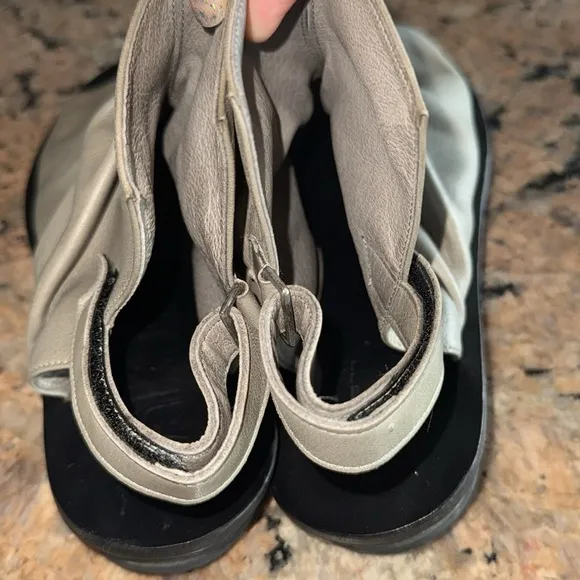 Handmade Shoes WALK gray leather 38