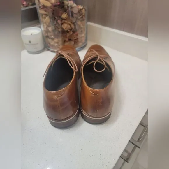 Helm BRADLEY Teak Balthazar Leather Cap Toe Oxford Shoes (Mens 12 M) Brazil