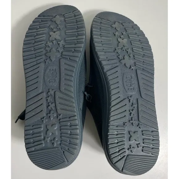 Hey Dude Mens Wally Funk Mono Loafers Dark Slate Stretch Slip-On Shoes Size 12