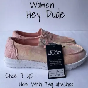 Hey Dude Wendy Lemon Ombre Tie Dye Women's Slip On Casual Shoes size 7 US  New